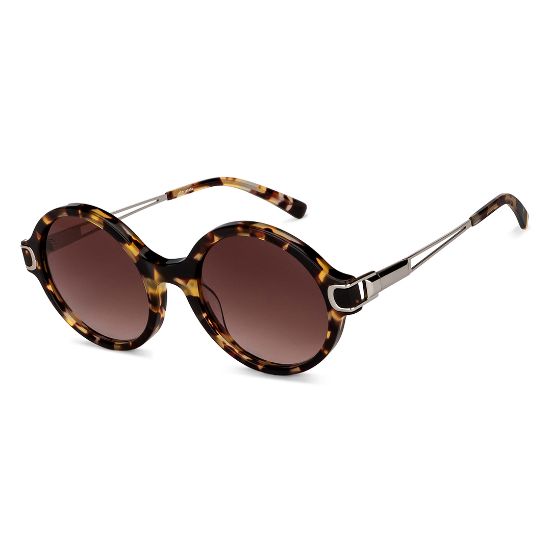 John Jacobs Online Tortoise Full Rim Round right side