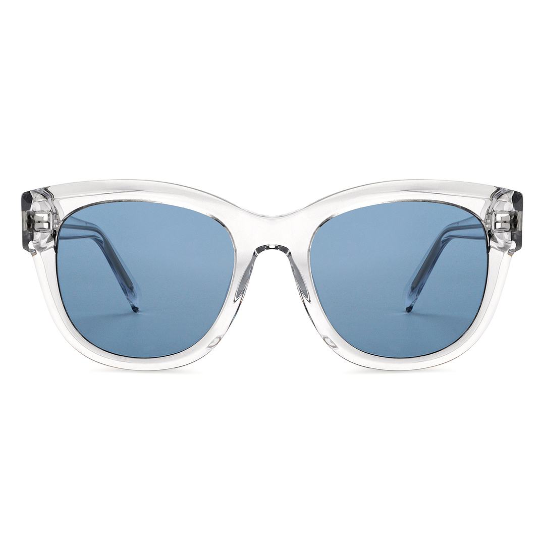 John Jacobs Online Crystal Transparent Full Rim Square left side