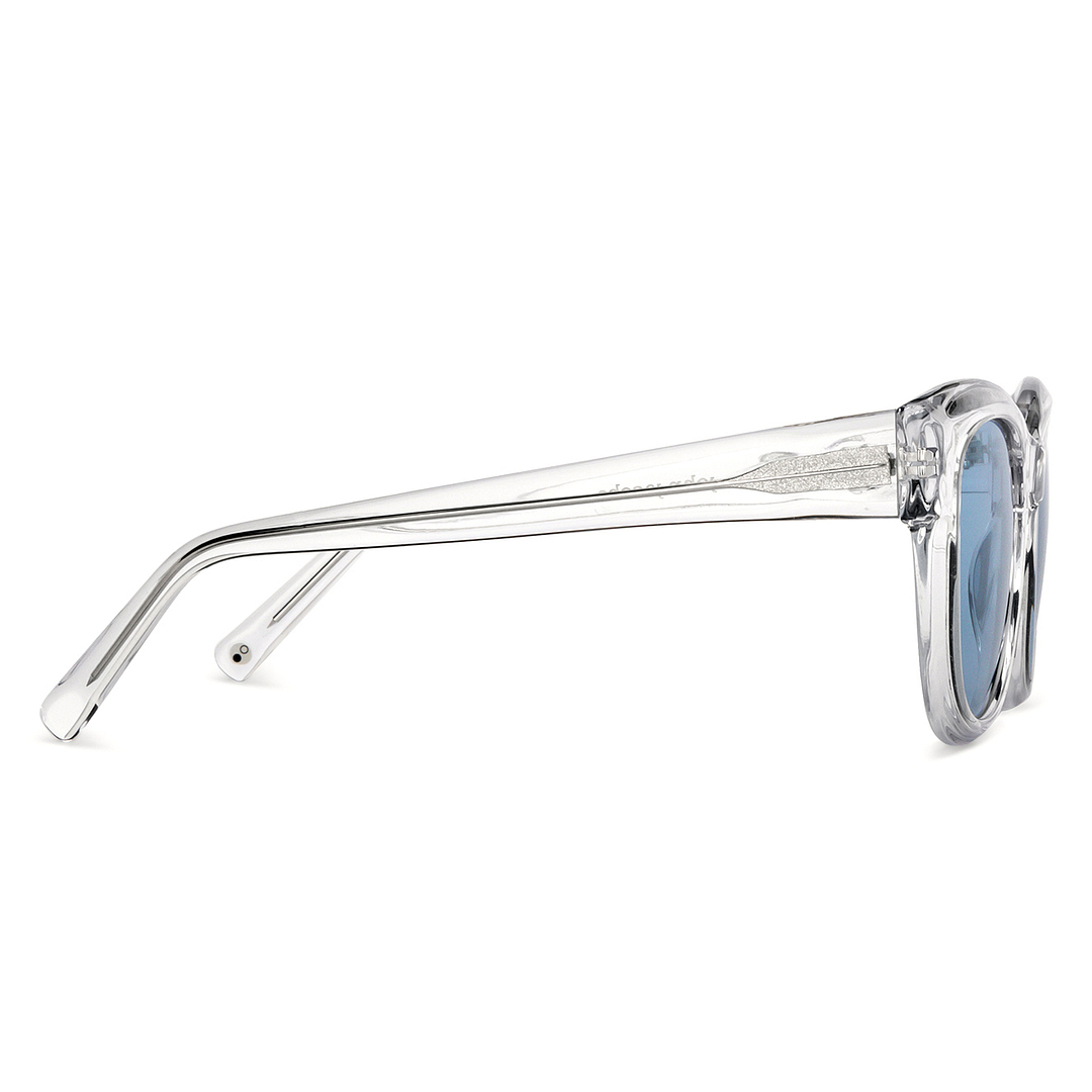 John Jacobs Online Crystal Transparent Full Rim Square left side