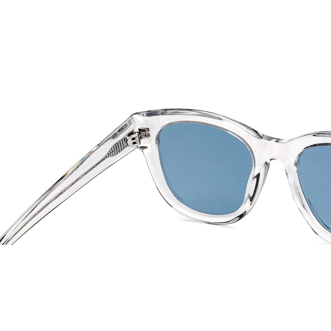 John Jacobs Online Crystal Transparent Full Rim Square right side