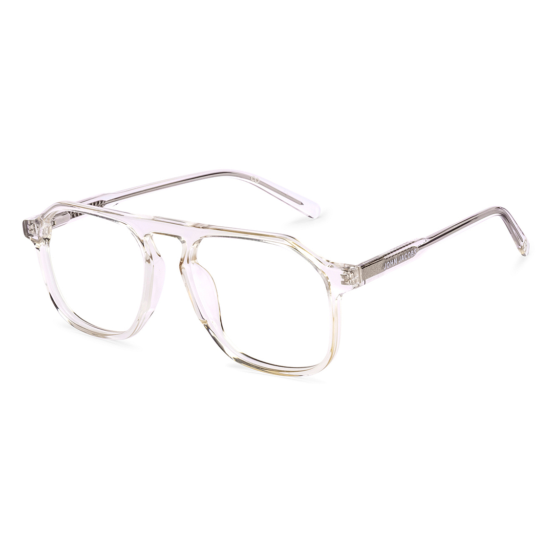 John Jacobs Crystal Full Rim Aviator right side