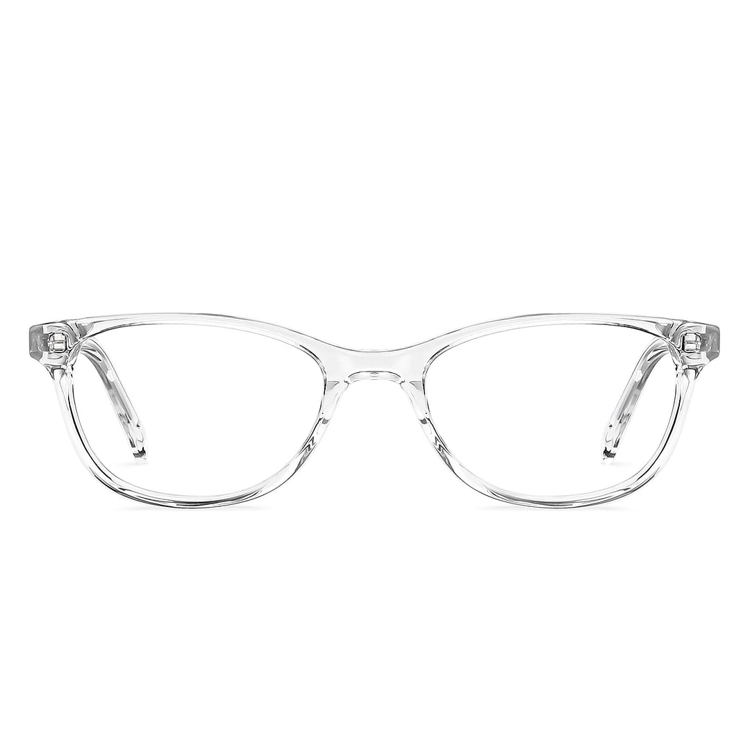 John Jacobs Crystal Transparent Full Rim Rectangle right side