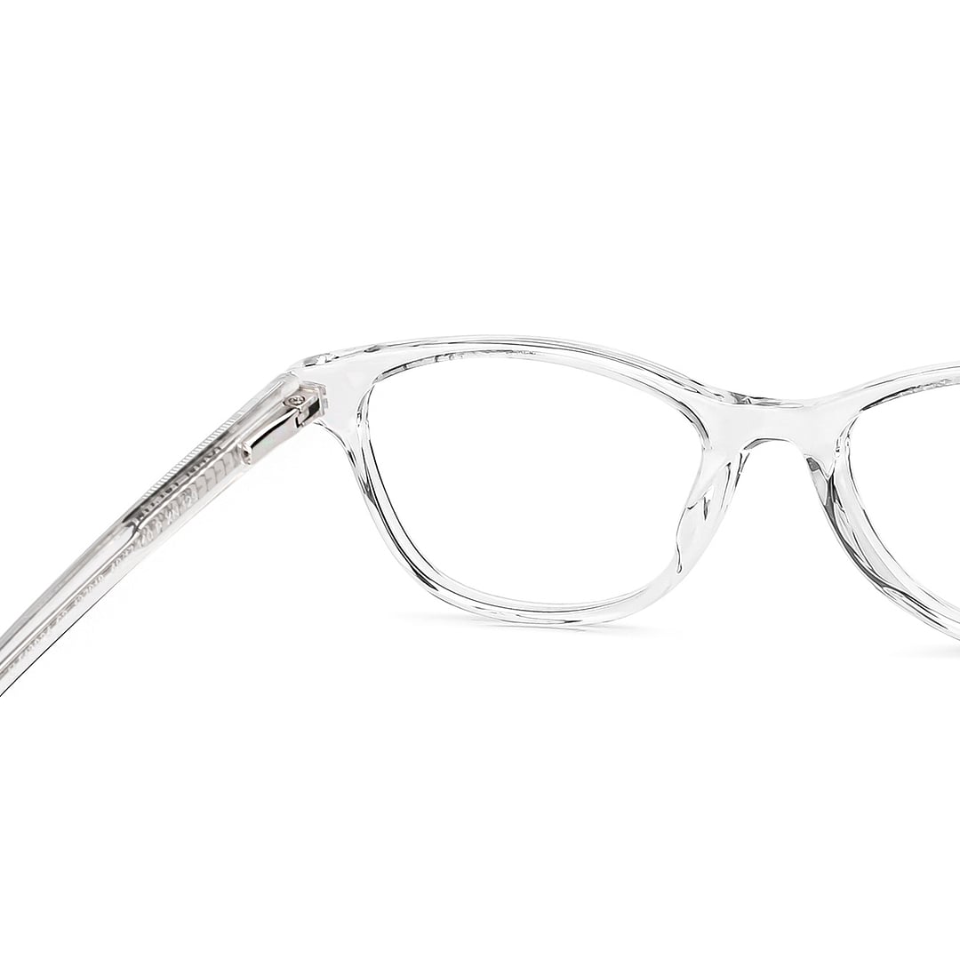 John Jacobs Crystal Transparent Full Rim Rectangle right side