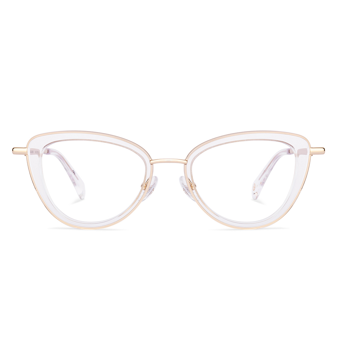 John Jacobs Gold Full Rim Cat Eye right side