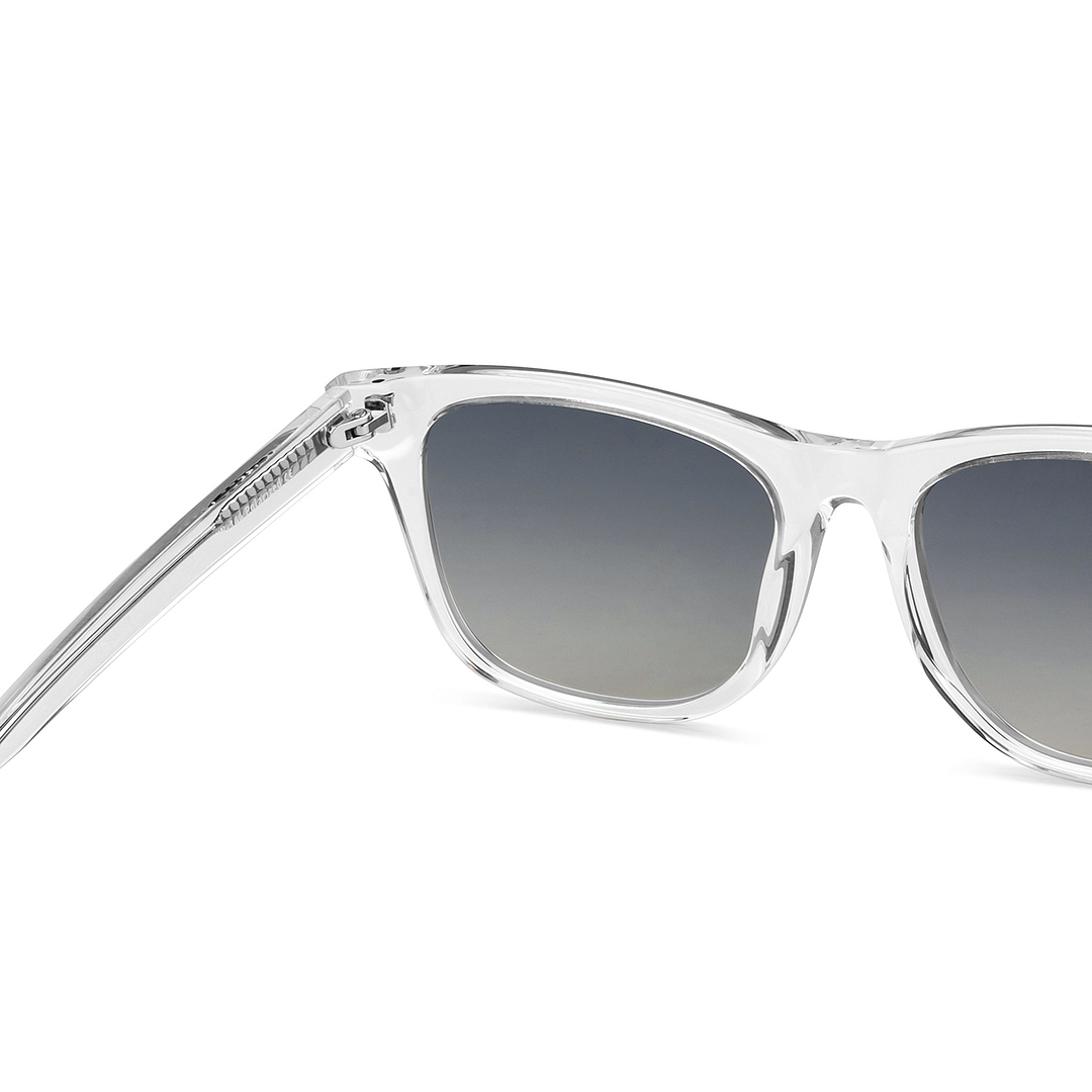 John Jacobs Online Crystal Transparent Full Rim Square right side