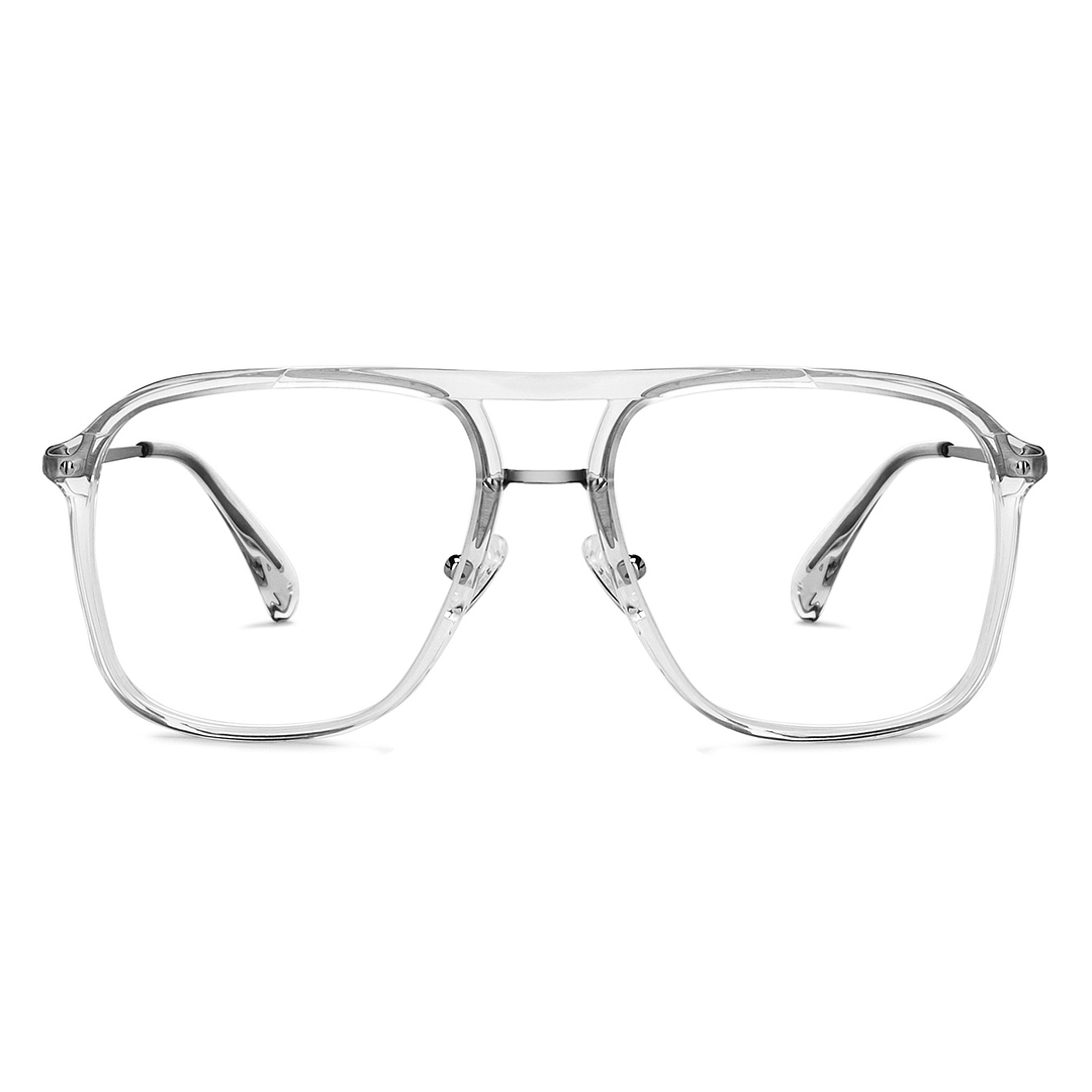 John Jacobs Online Crystal Transparent Full Rim Square left side