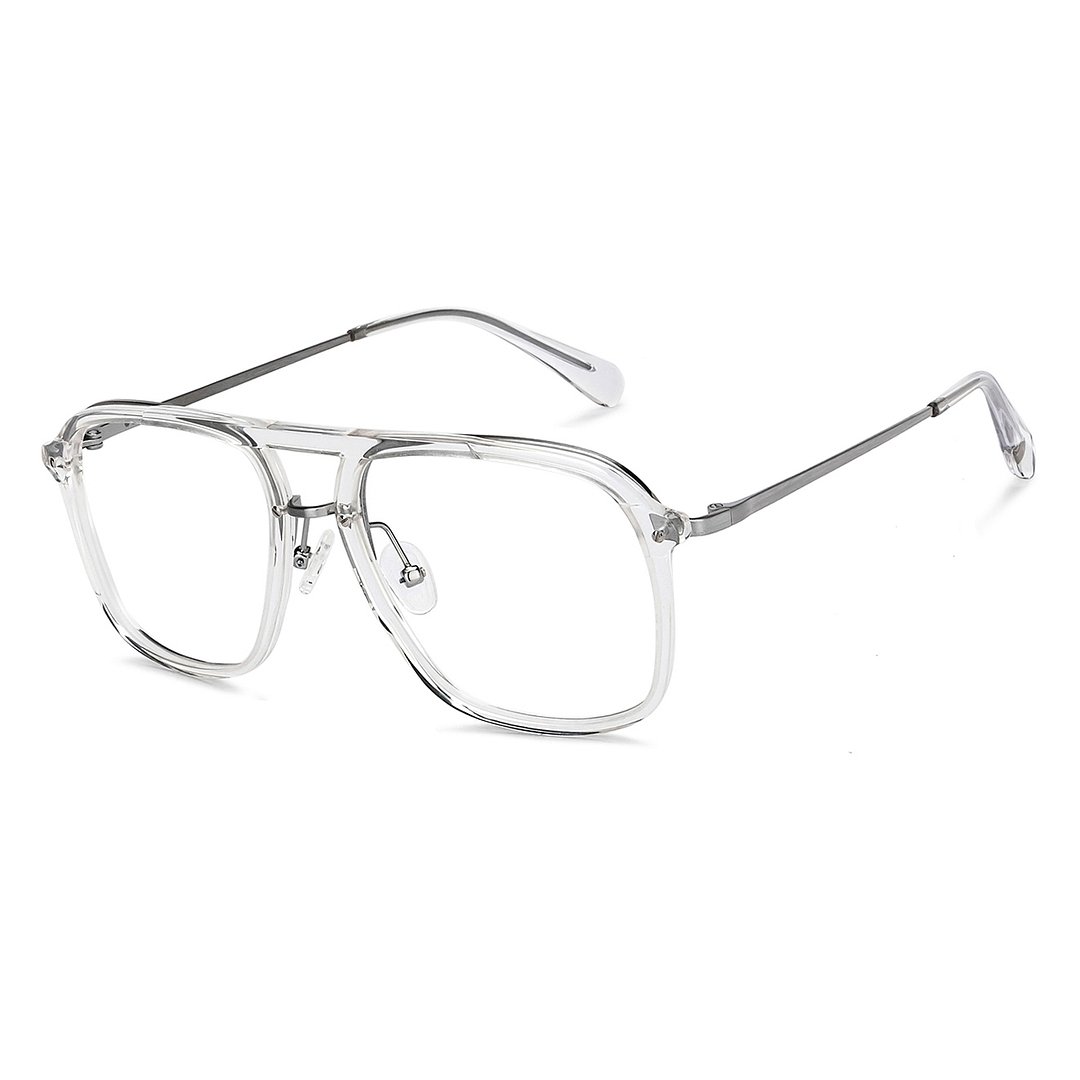 John Jacobs Online Crystal Transparent Full Rim Square right side