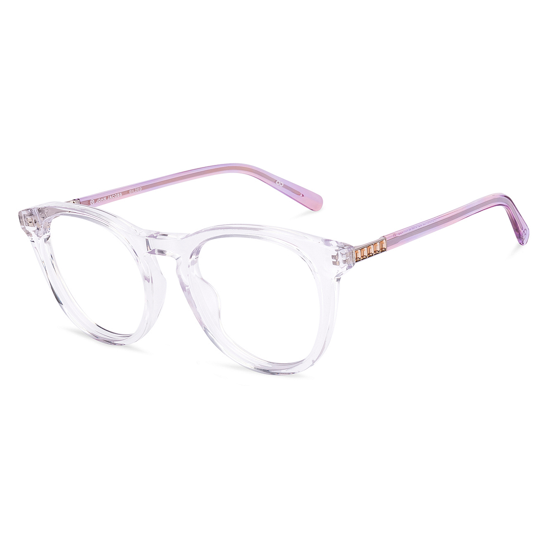 John Jacobs Crystal Full Rim Round left side