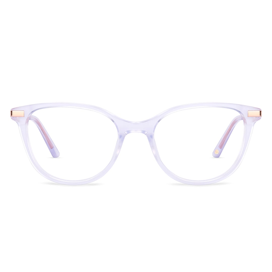 John Jacobs Blue Transparent Full Rim Cat Eye right side
