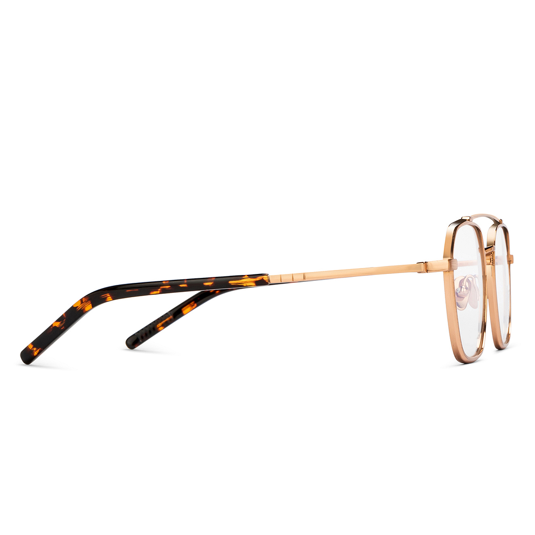 John Jacobs Online Gold Full Rim Geometric left side