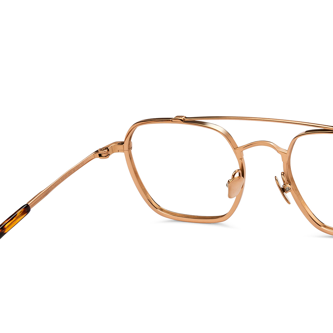 John Jacobs Online Gold Full Rim Geometric right side