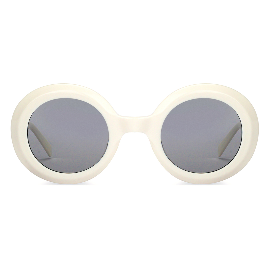 John Jacobs Online White Full Rim Round left side