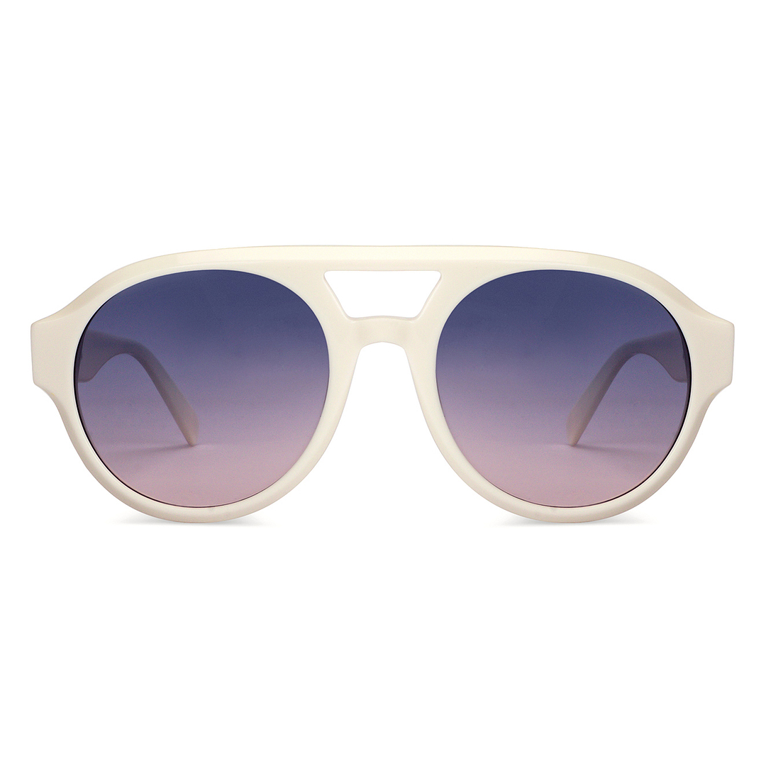 John Jacobs Online White Full Rim Round left side