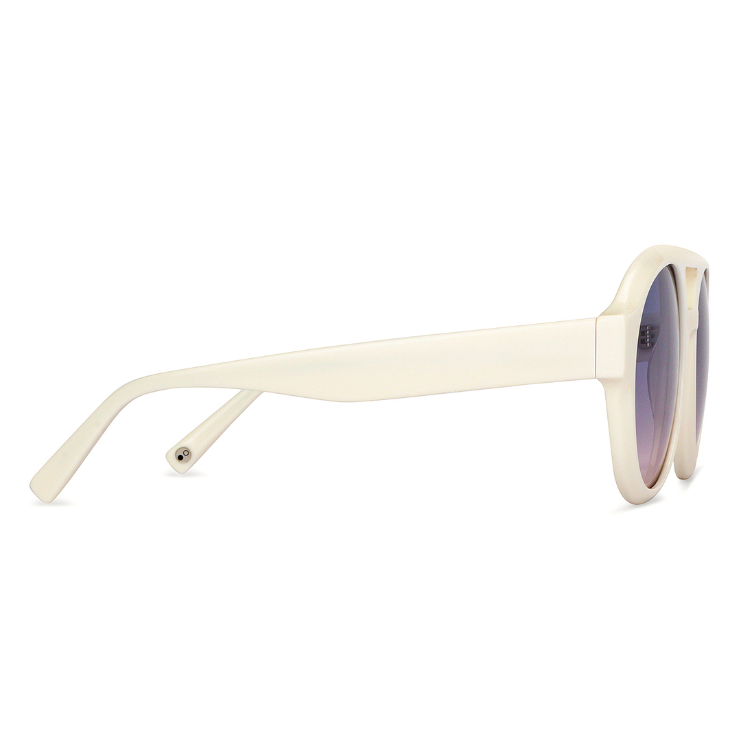 John Jacobs Online White Full Rim Round left side