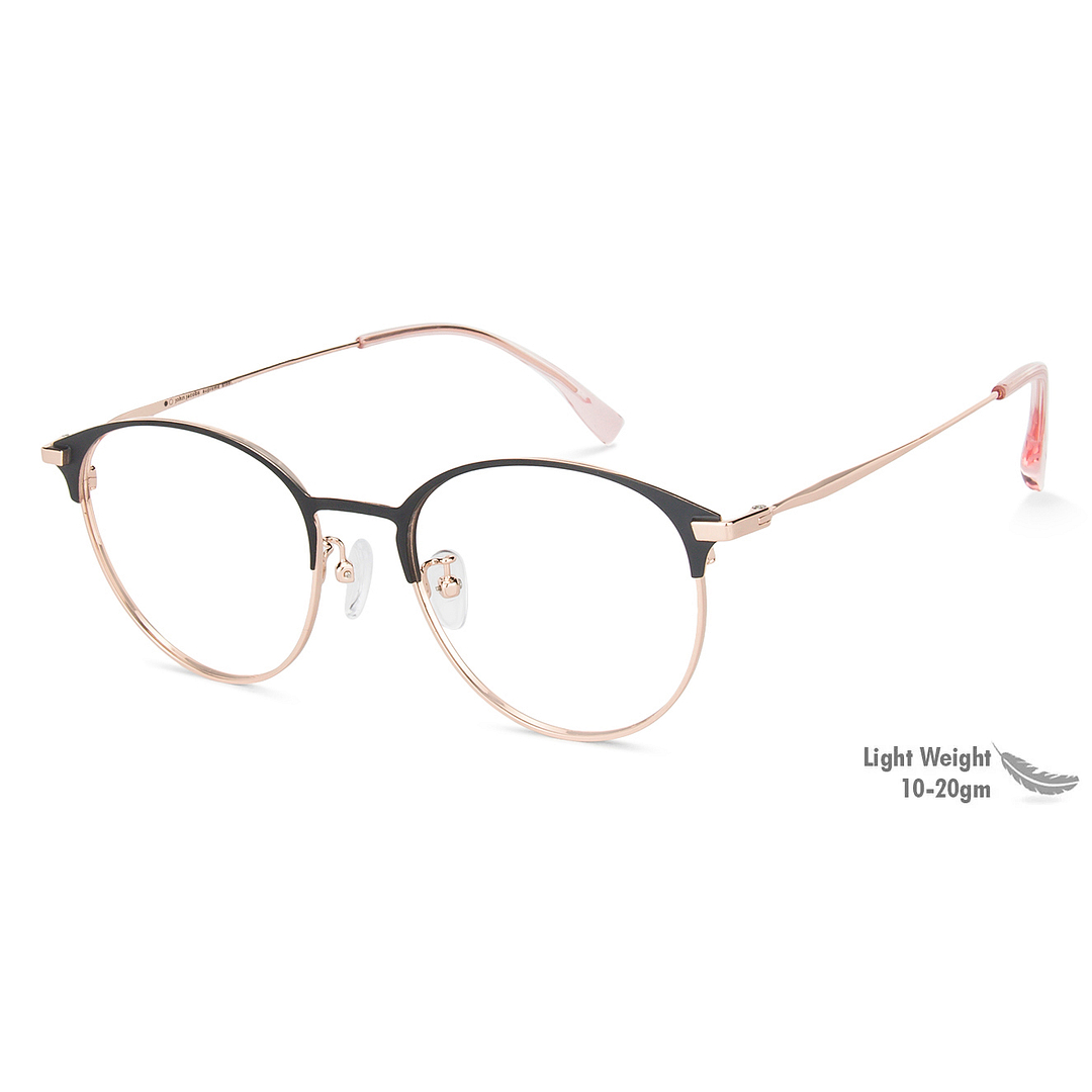 John Jacobs Golden Brown Full Rim Clubmaster left side