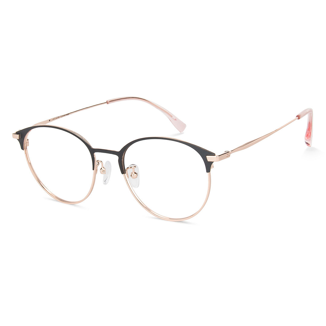 John Jacobs Golden Brown Full Rim Clubmaster left side