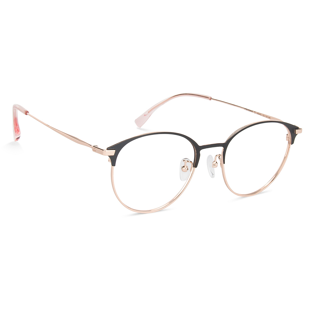 John Jacobs Golden Brown Full Rim Clubmaster left side