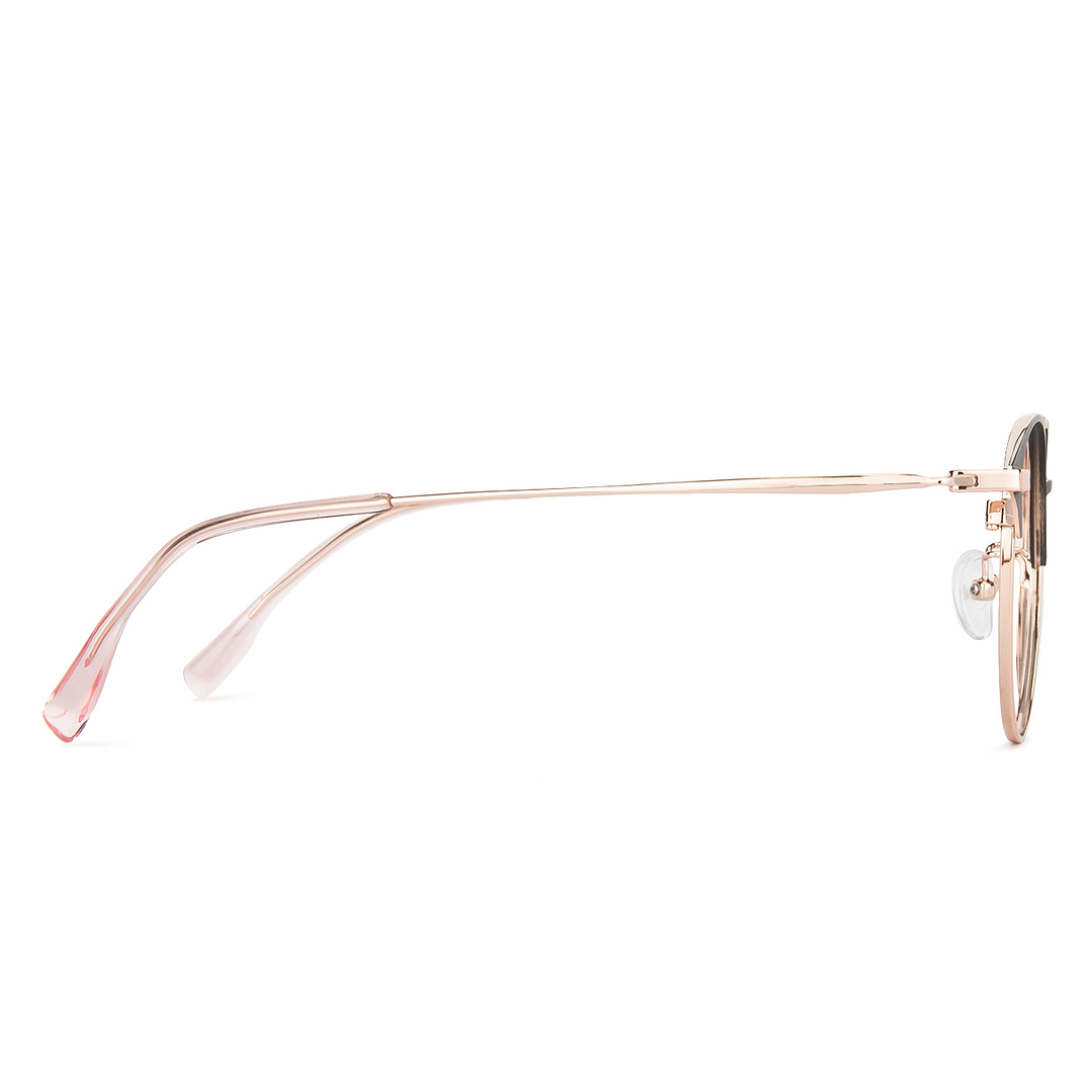 John Jacobs Golden Brown Full Rim Clubmaster right side