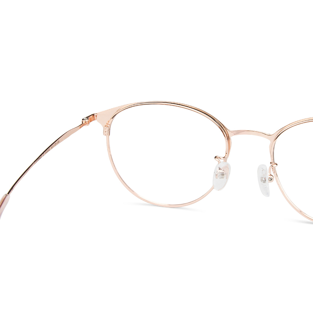 John Jacobs Golden Brown Full Rim Clubmaster left side