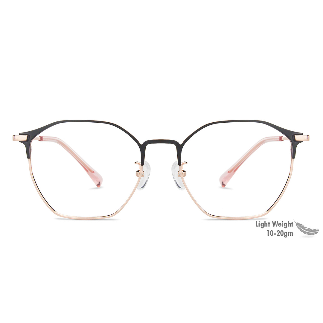 John Jacobs Gold Full Rim Clubmaster right side