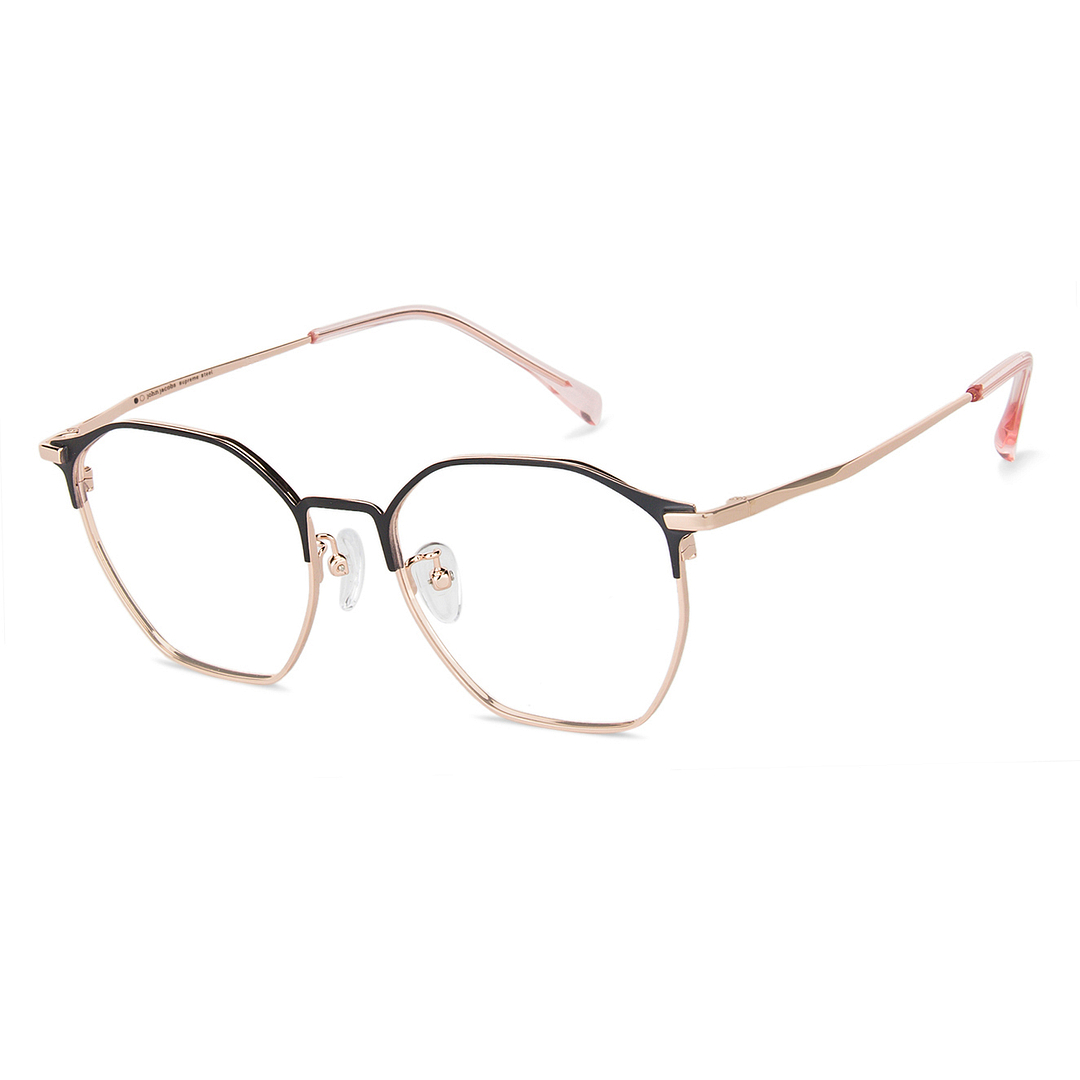 John Jacobs Gold Full Rim Clubmaster right side