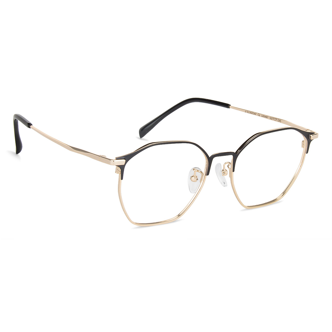 John Jacobs Gold Full Rim Clubmaster left side