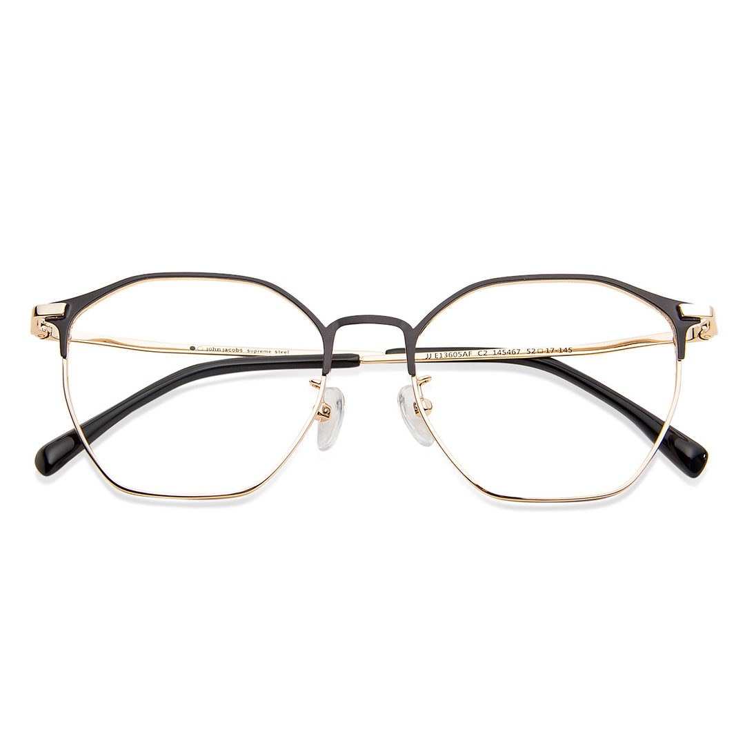 John Jacobs Gold Full Rim Clubmaster right side