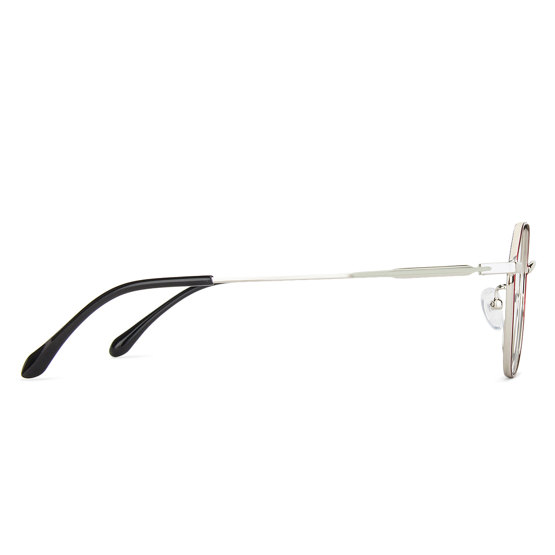 John Jacobs Online Silver Full Rim Hexagonal right side