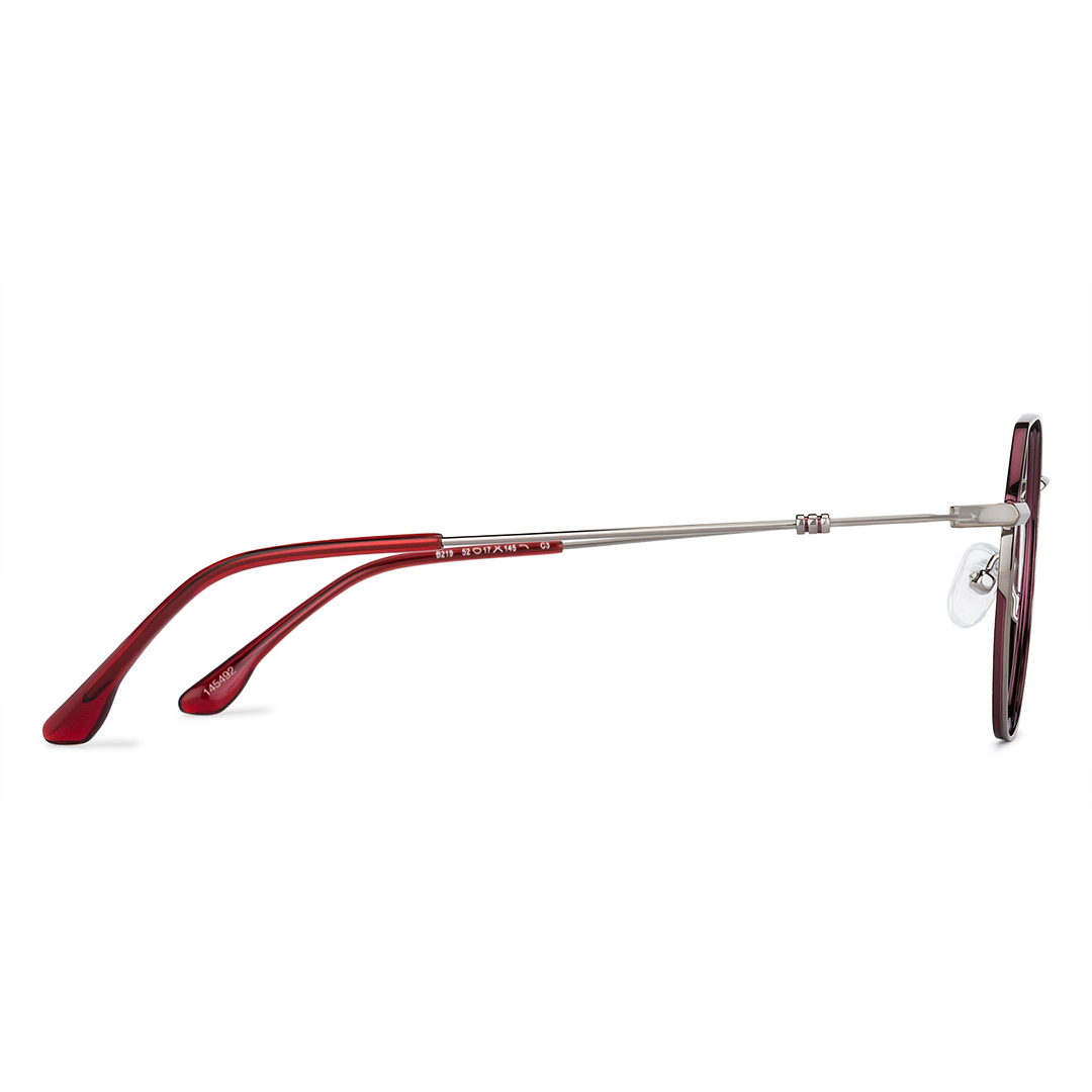 John Jacobs Online Mid Gunmetal Full Rim Hexagonal left side