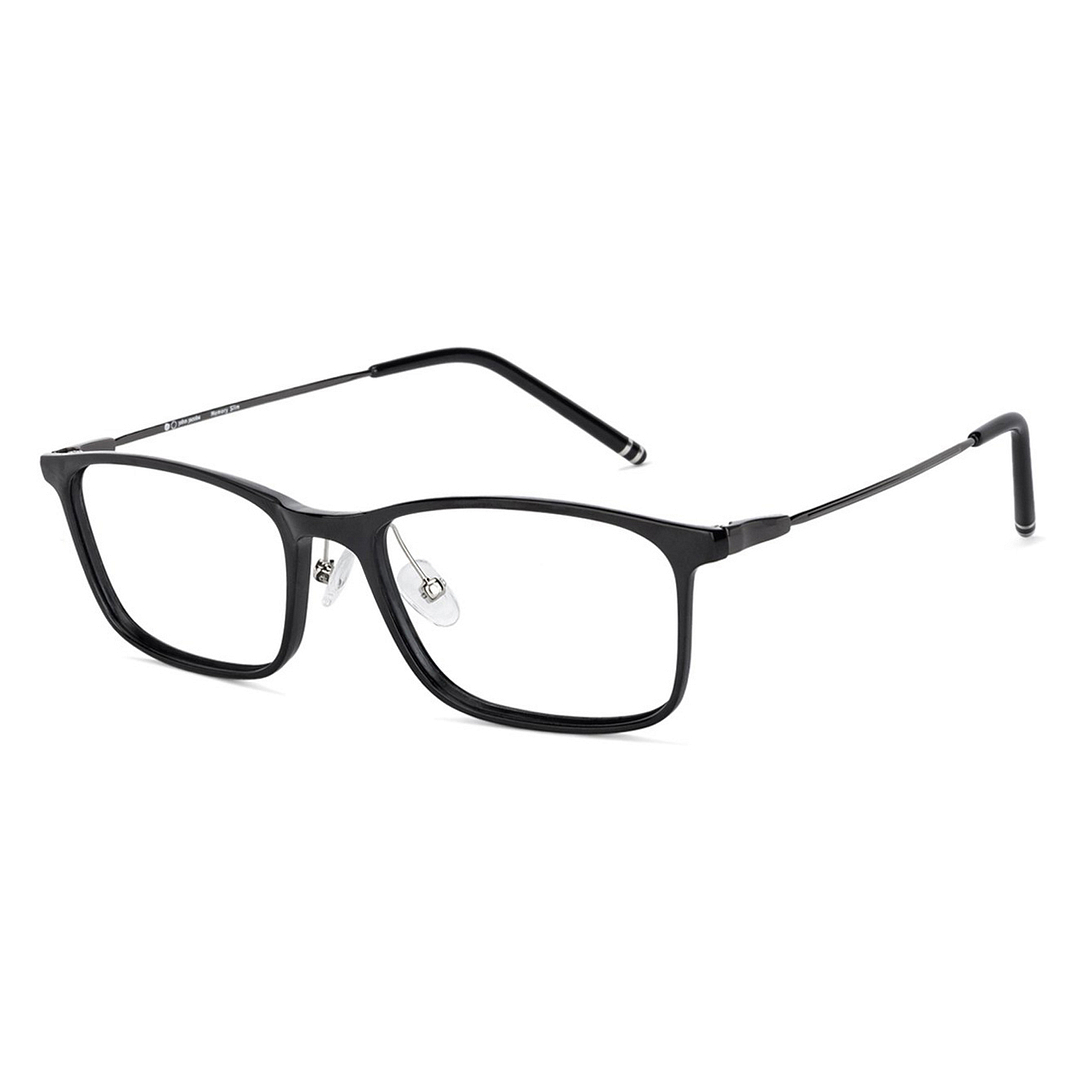 John Jacobs Black Full Rim Rectangle right side