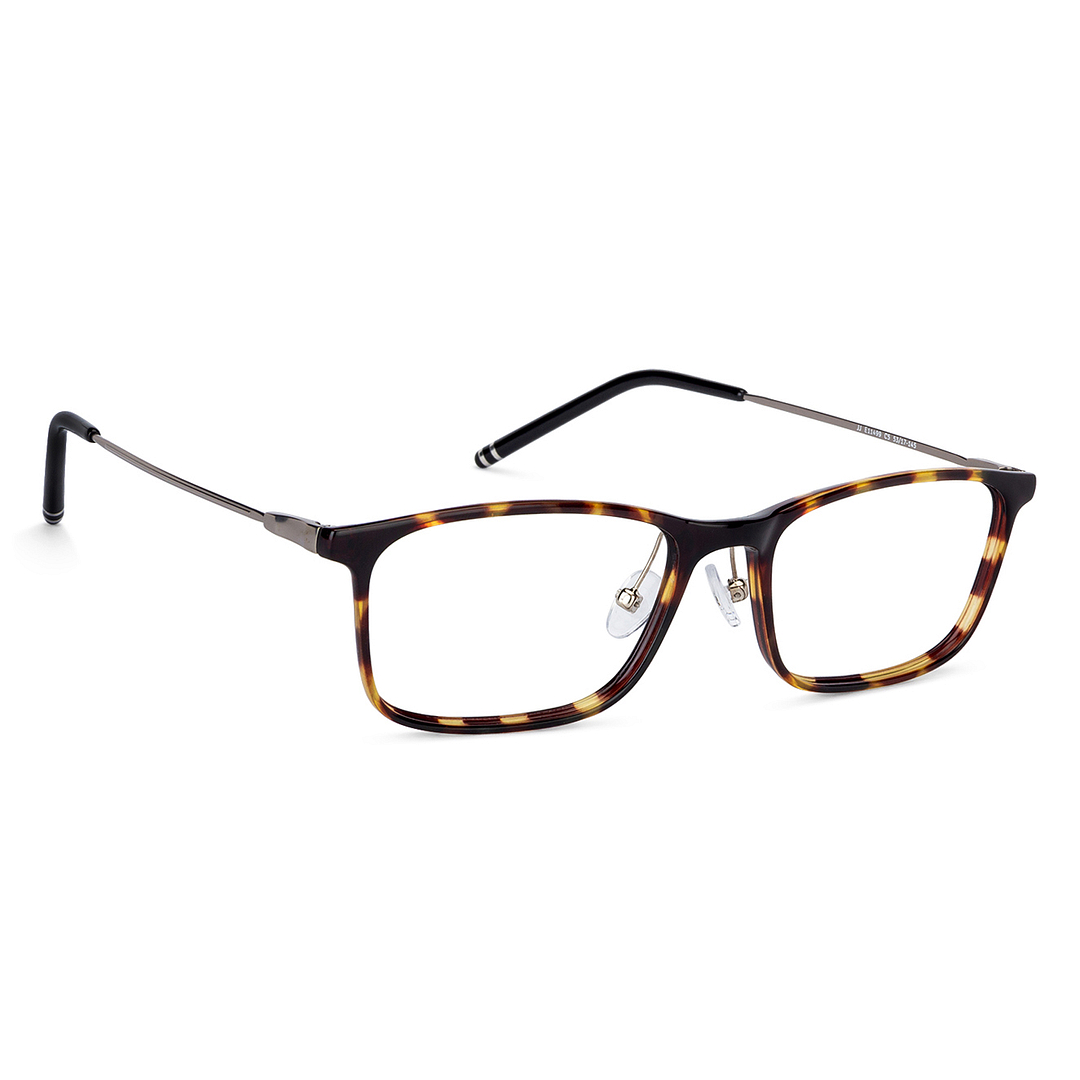 John Jacobs Black Full Rim Rectangle left side