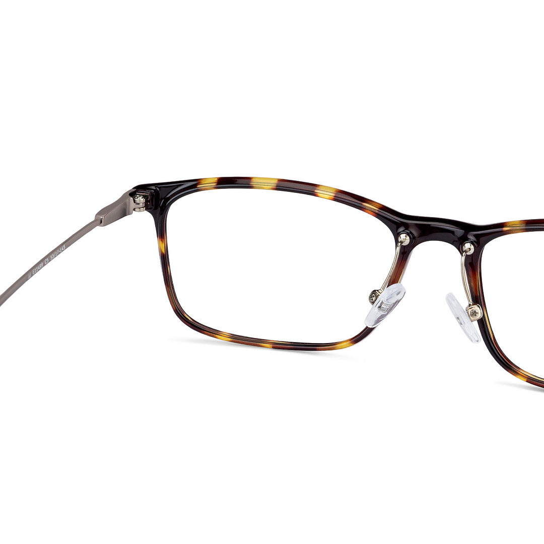 John Jacobs Black Full Rim Rectangle left side