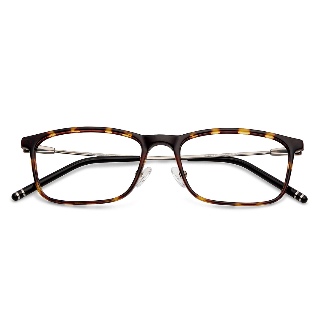 John Jacobs Black Full Rim Rectangle right side