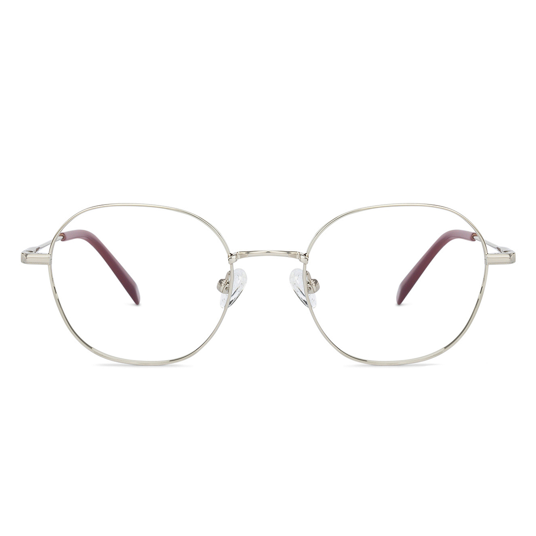 John Jacobs Online Silver Full Rim Hexagonal right side