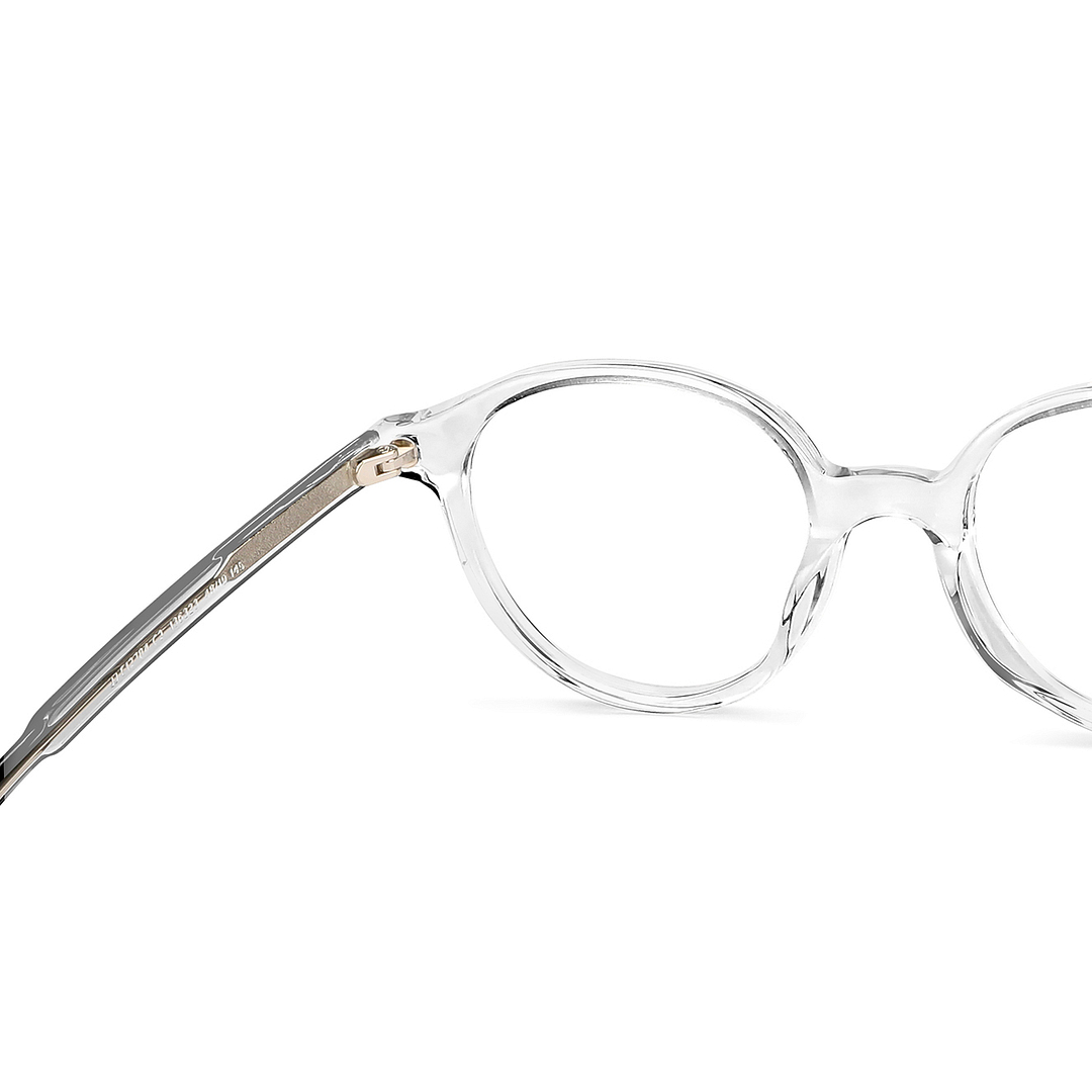 John Jacobs Online Crystal Transparent Full Rim Round right side