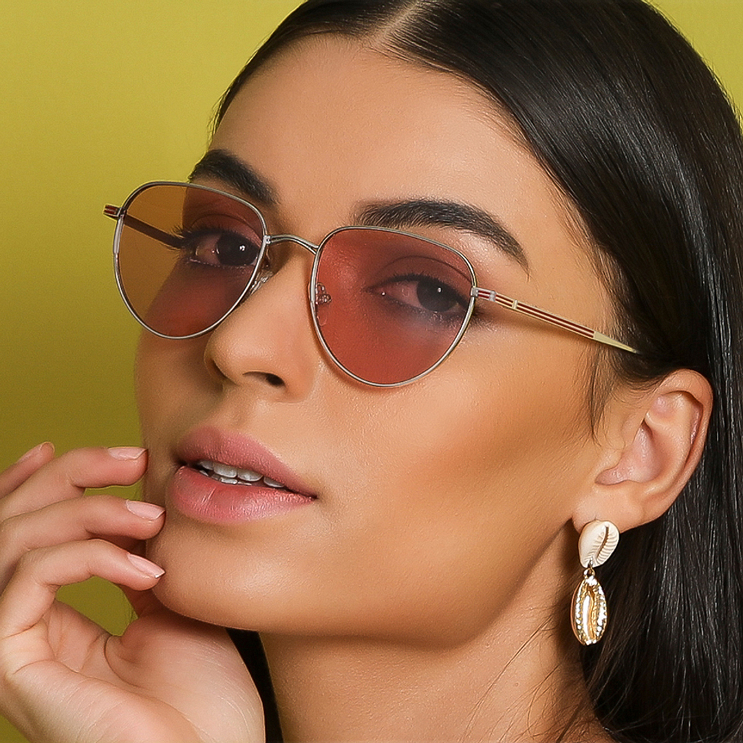 John Jacobs Silver Full Rim Aviator right side