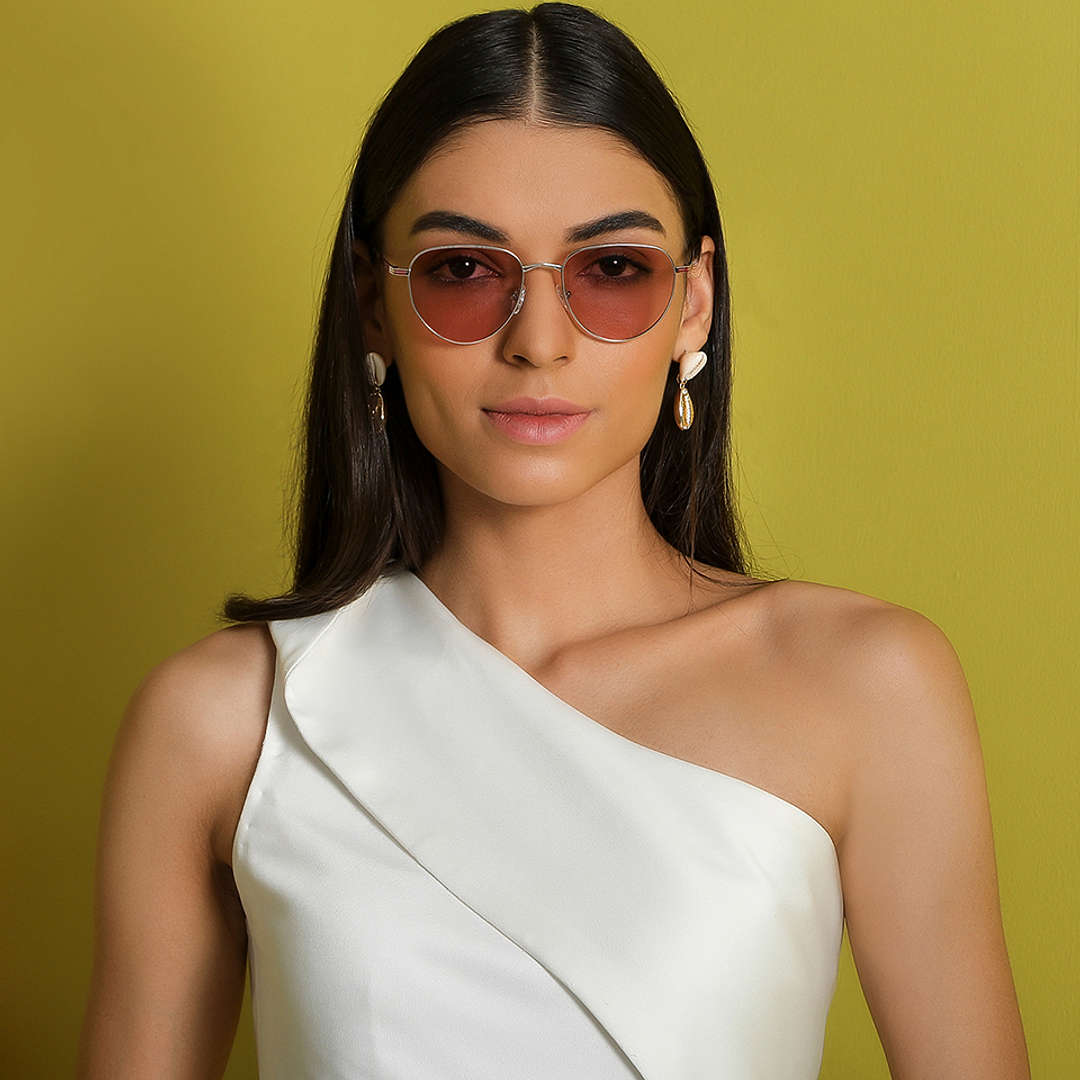 John Jacobs Silver Full Rim Aviator right side