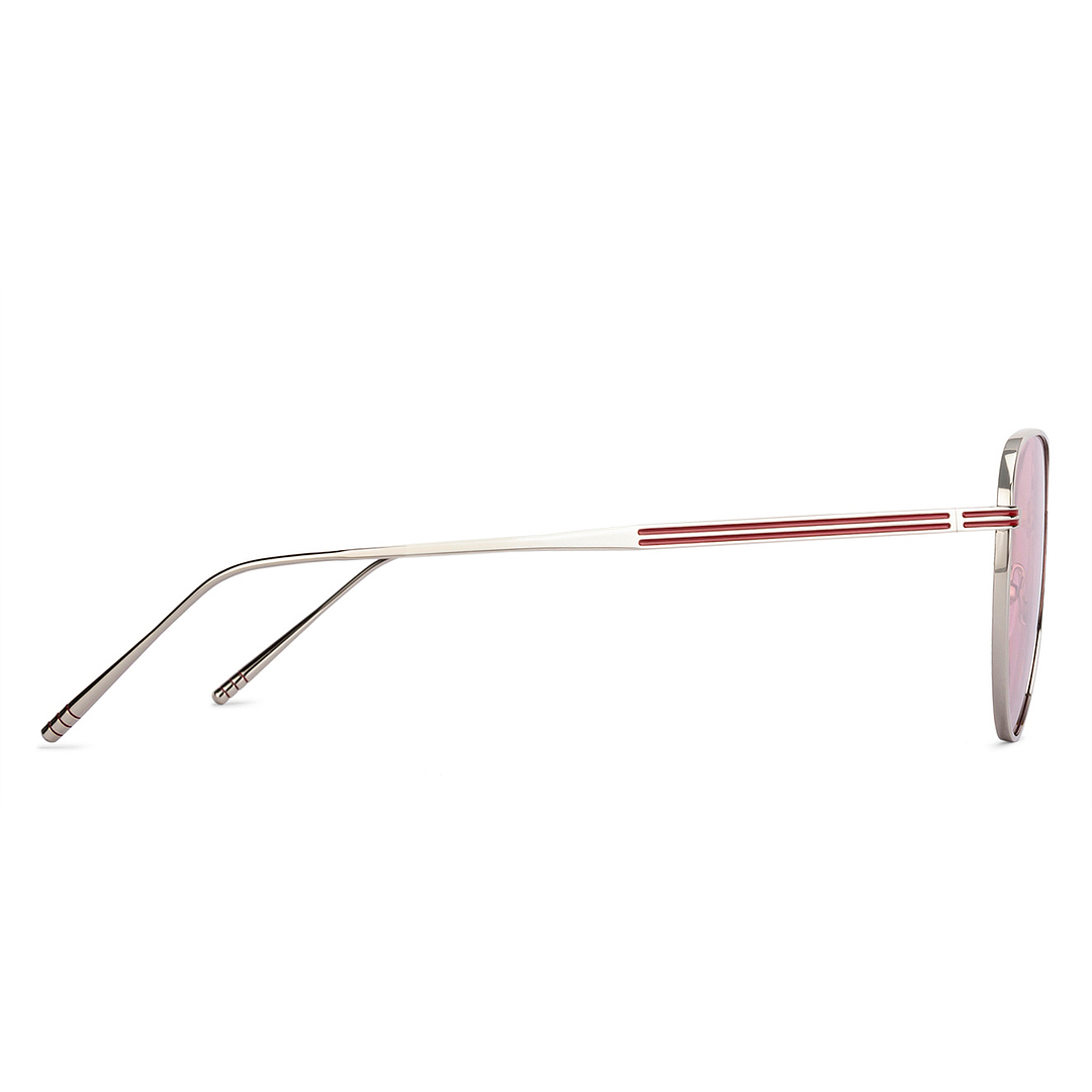 John Jacobs Silver Full Rim Aviator right side