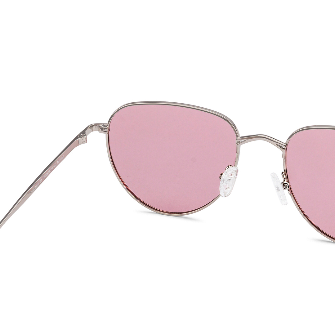 John Jacobs Silver Full Rim Aviator left side