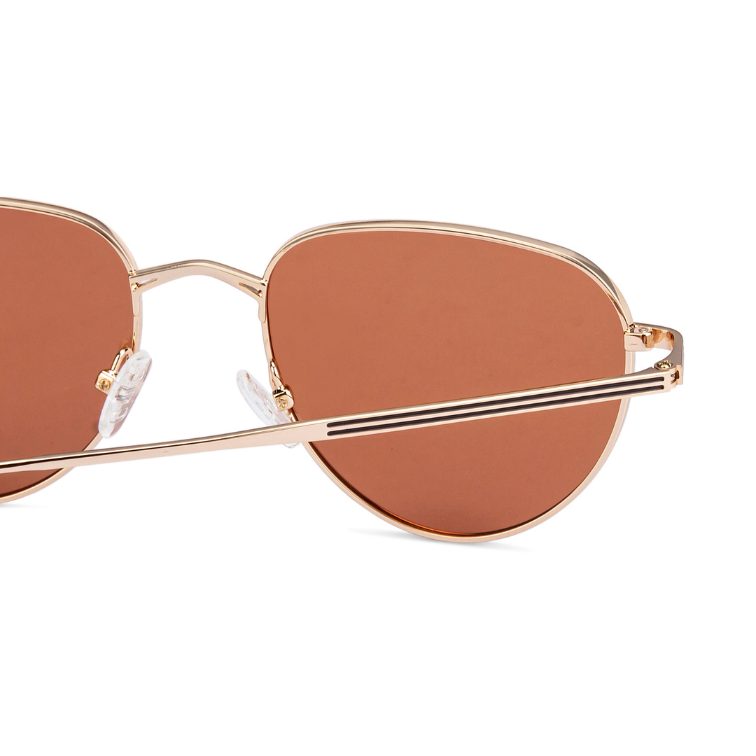 John Jacobs Gold Full Rim Aviator left side