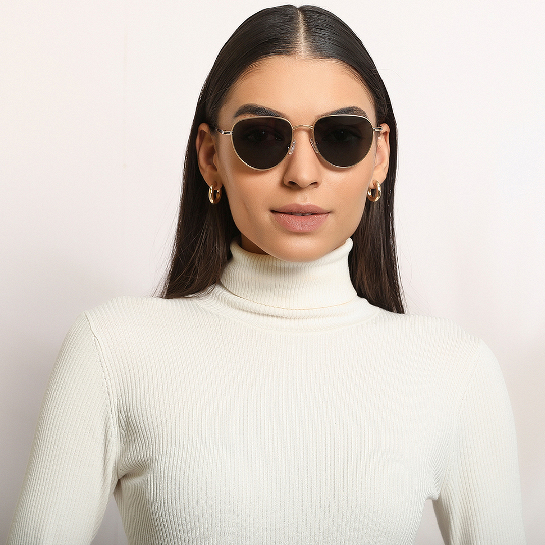 John Jacobs Gold Full Rim Round right side