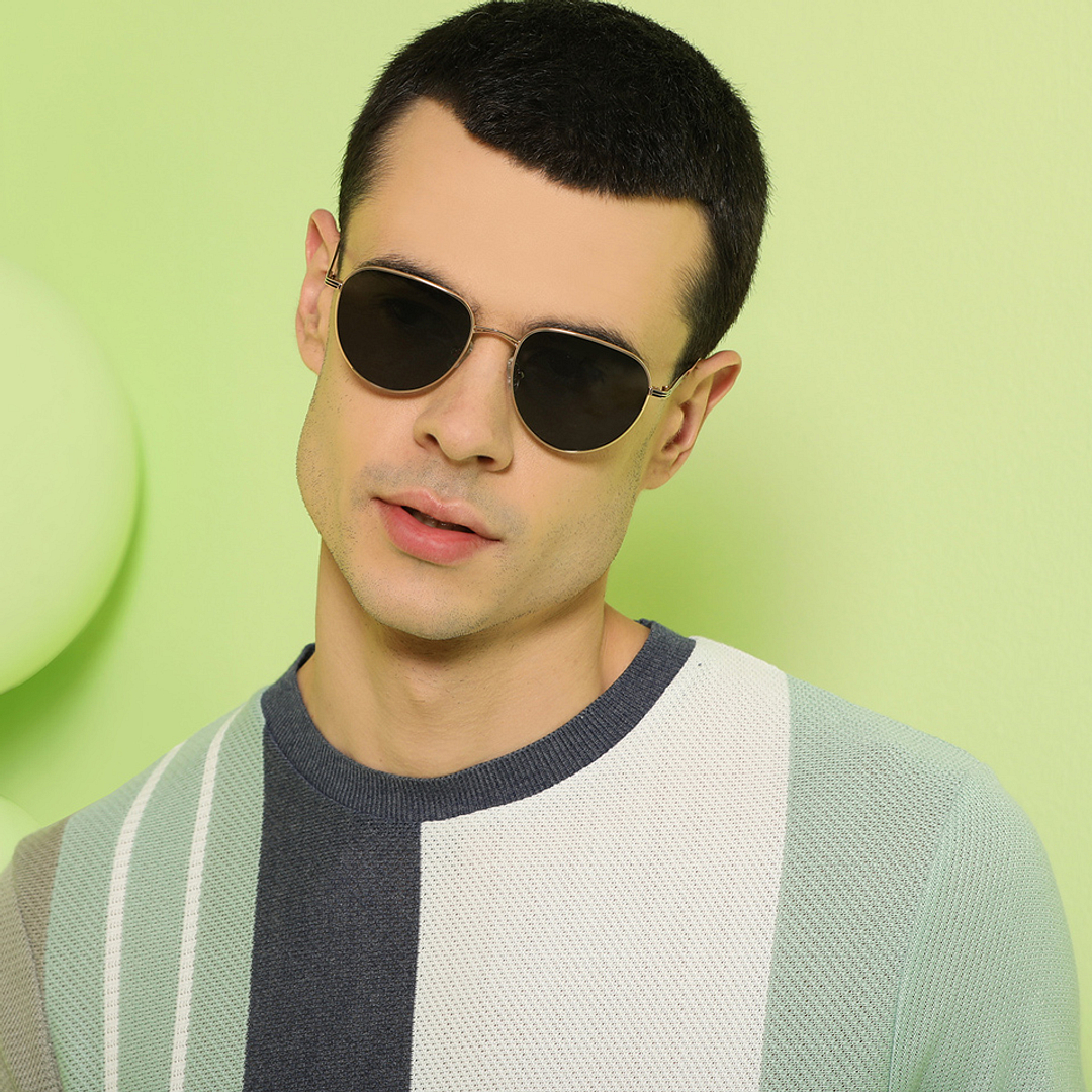 John Jacobs Gold Full Rim Round right side