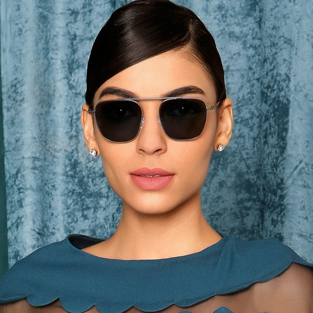 John Jacobs Online Dark Silver Full Rim Square right side