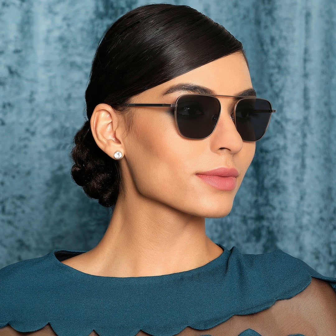 John Jacobs Online Dark Silver Full Rim Square right side