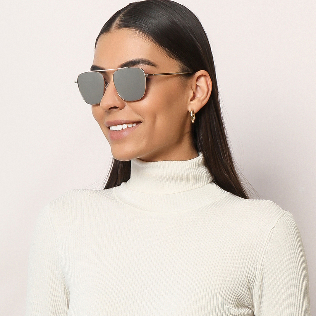 John Jacobs Online Gold Full Rim Square left side