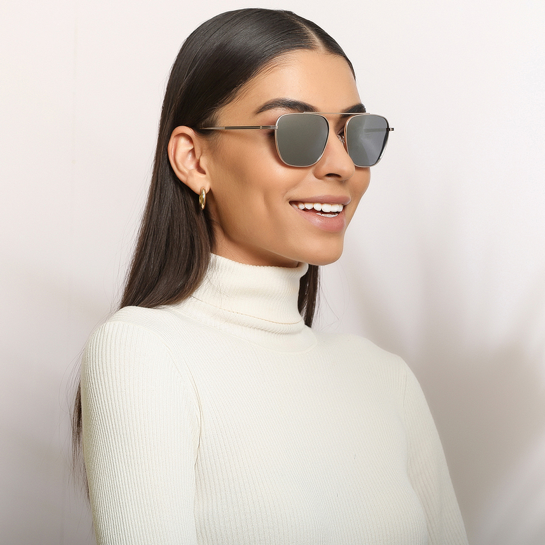 John Jacobs Online Gold Full Rim Square right side