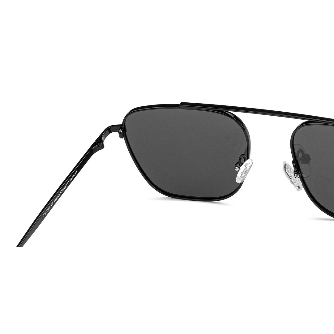 John Jacobs Black Full Rim Square left side