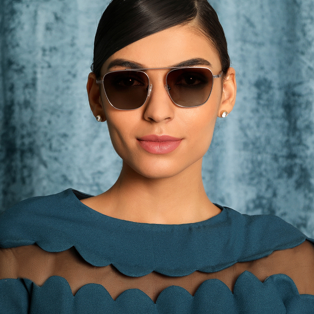 John Jacobs Online Grey Full Rim Square left side