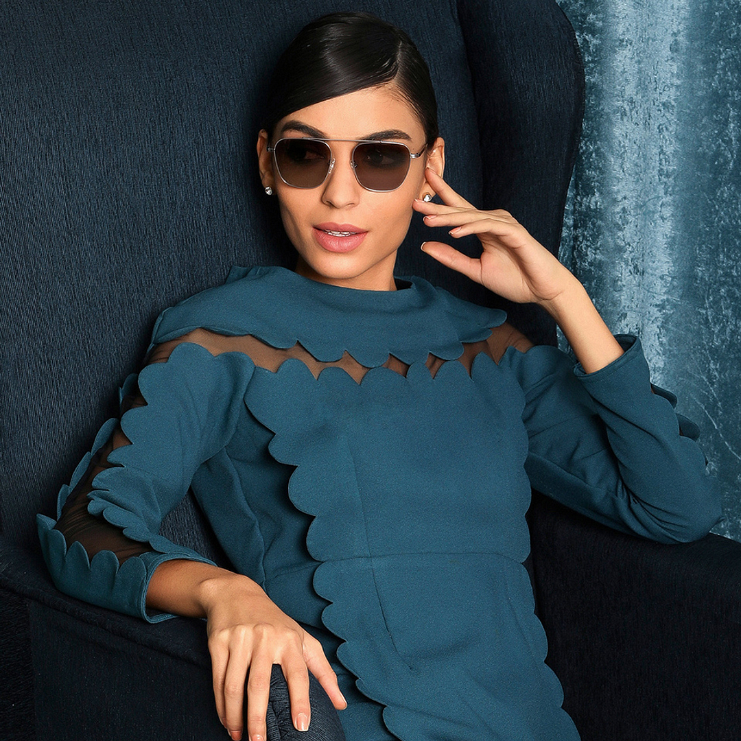 John Jacobs Online Grey Full Rim Square left side