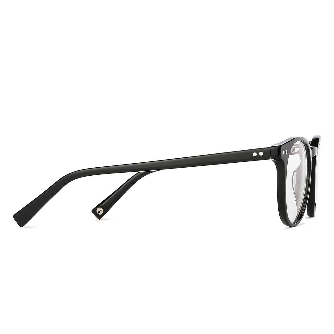 John Jacobs Online Black Full Rim Round left side